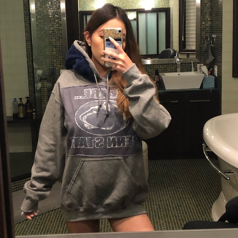 Custom PENN STATE FUR HOOD HOODIE